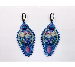Pendientes Bordados con Cuentas, Joyería para Niñas y Mujeres, Tamaño Personalizado para Regalo de Fiesta, Hecho en India - Product Image 2