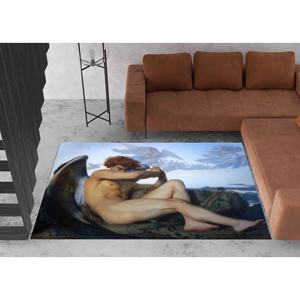 Tapis imprimé ange tombé, design Alexandre Cabanel, grand tapis d'entrée, tapis à poils doux - Product Image 4