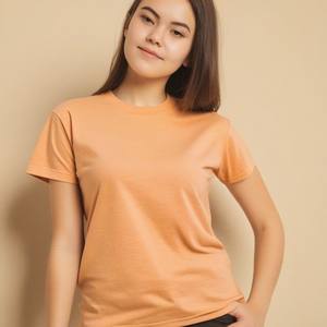 T-shirt à manches courtes unisexe 100% coton doux, étiquette gratuite, support de personnalisation, fournisseur et fabricant - Product Image 1