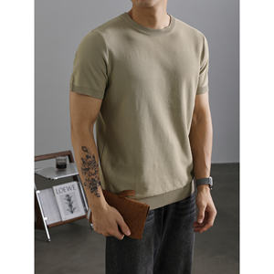 Camisetas de Alta Calidad para Hombre al por Mayor, de Poliéster/Algodón Sólido de 120 g/m², con Impresión de Logotipo Personalizado - Product Image 3