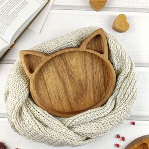 Usine indienne la plus vendue en gros Assiette écologique pour enfants Plateau de service en bois Vaisselle de restaurant bon prix - Product Image 2