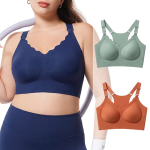 Sujetador de encaje con aros y copas completas de talla grande para mujer, de elastano/nailon, con almohadillas extraíbles, soporte sin aros, diseño transpirable y sexy. - Product Image 1