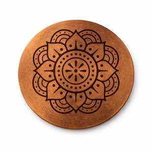 hot selling aluminium <b>place</b> <b>mats</b> Handcrafted Sunflower Copper Coasters Handcrafted Engraved Drink Coasters Unique Home Decor Set - Product Image 6