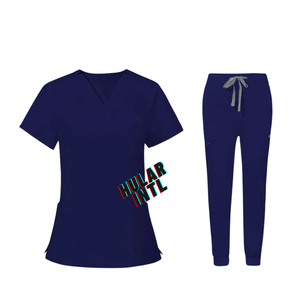 Ensemble de blouses médicales personnalisées de haute qualité en spandex/polyester, confortables, anti-rides, vêtements pour infirmières, uniformes d'hôpital - Product Image 3