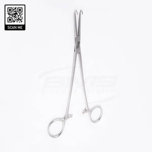 Forceps à tonsilles courbés en acier inoxydable Negus, manuel, qualité chirurgicale, mâchoires réutilisables, outil d'tonsillotomie ORL, certifié ISO13485 pour - Product Image 1