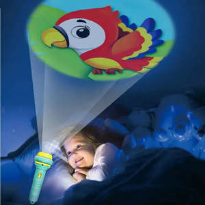 Anime Projected <b>Pocket</b> Lamp for Girls Children's <b>Plastic</b> Lampe Poche - Product Image 2