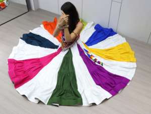 Belle dernière collection de coton rayonne avec Kutchi Work Lehenga Choli Fabricant et fournisseur de l'Inde - Product Image 6