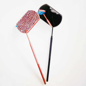 Espejo de pestañas al por mayor espejo de pestañas con soporte herramienta de pestañas maquillaje curvado espejo de maquillaje de acero inoxidable - Product Image 3