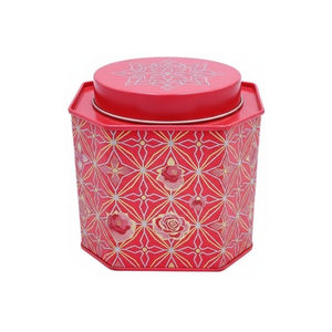 Boîte à thé octogonale en fer blanc de qualité alimentaire |   Personnalisation de la marque, couleur et taille - Product Image 1