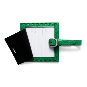 New Design Name ID <b>Tag</b> Custom Logo Genuine Leather <b>Luggage</b> <b>Tag</b> - Product Image 2