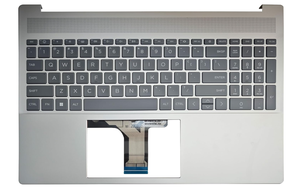 ใหม่สำหรับ HP OmniBook 5 16-AF 16-AG ฝาครอบด้านบนพร้อมคีย์บอร์ดเรืองแสงสีเงินไม่มีปุ่ม AI P34239-001 - Product Image 1