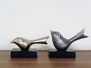 Nieuwe Design Sculptuur Papegaai Vogel Stijl Handgemaakte Messing Aluminium Sculpturen Abstracte Decoratie Bar Beeldjes - Product Image 4