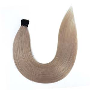 ผมต่อแบบไมโครบีด I-Tip ผมตรงแท้จากรัสเซีย สีบลอนด์เบจเย็น # 17 บอดี้เวฟ - Product Image 1