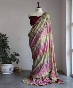 Blissful <strong>Sexy</strong> Saree Blouses Indian Traditional Wear Party Wear Georgette Silk Fabric Perfect Complement to India - Product Image 3