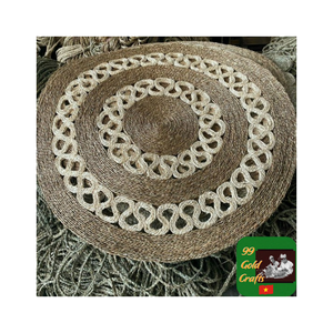 Décoration de maison tapis naturel en jonc de mer tapis de sol tapis de paille tressée adapté à une utilisation extérieure intérieure salon - Product Image 6