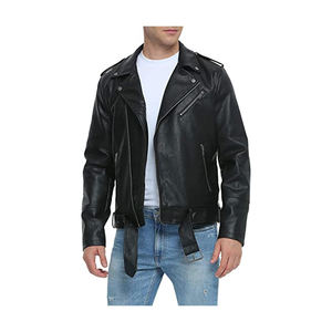 Men's Leather <b>Jacket</b> for <b>Biker</b> Distressed Genuine Leather <b>Jacket</b> Lambskin Top Quality Material Parka <b>Jacket</b> Men - Product Image 1