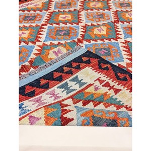 Alfombra Kilim de Maimana, Afganistán, 196 x 152 cm - Product Image 4