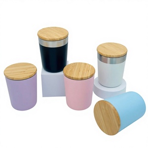 Eco-friendly 300ml Stainless Steel Bamboo Coffee Mug Vacuum Insulated Travel Tumbler with Handle for Office & Outdoor Gifts - Product Image 1