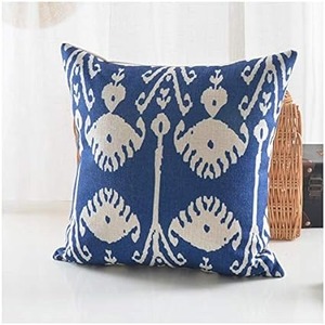 Venta al por mayor 18x18 Boho Block Print Fundas de cojín Handcrafted Euro Pillow Shams Country Style Farmhouse Home Hotel Fundas de almohada - Product Image 1