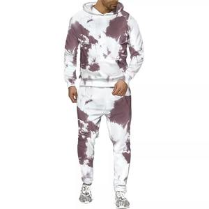 Conjunto Deportivo de Sudadera con Capucha y Pantalones de Estilo Tie Dye Transpirable para Invierno, para Hombre y Mujer - Product Image 3