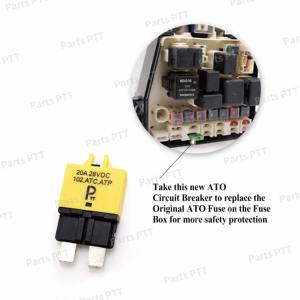 Disyuntores ATC/ATO automotrices PTT T1 20A, reinicio Manual, bajo perfil, interruptores de circuito ATC - Product Image 4