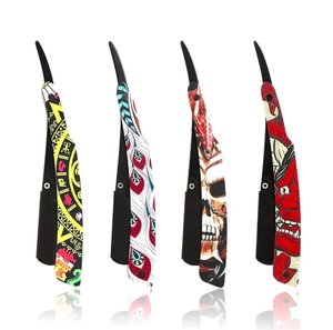 Maquinilla de afeitar de borde recto profesional para hombre, acero inoxidable de alta calidad con hoja afilada para afeitar y esquilar, grado Industrial - Product Image 1