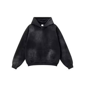 Venta al por mayor de calidad Puff Impresión de peso pesado de algodón sudaderas con capucha de los hombres sudaderas ropa - Product Image 1