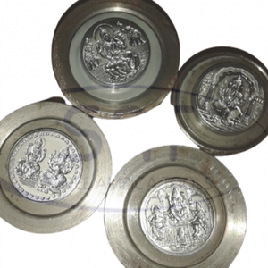 Lakshmi Ganesh Coining Die 3D en relieve Londres EE. UU. Fabricación de joyas europeas Diseño preciso y troqueles de calidad fuerte. - Product Image 1