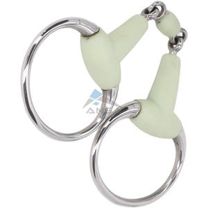 Broca para filete de caballo de acero inoxidable con anillo de rodillo, broca de boca de 125mm, tachuela Ecuestre para entrenamiento y equitación, mayoristas - Product Image 5