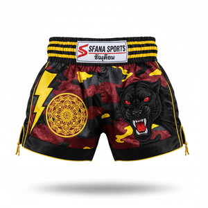 Shorts de Muay Thai SFANA SPORTS Premium pour Hommes Confortables Séchage Rapide Durables 100% Polyester Kickboxing MMA Boxe - Product Image 4