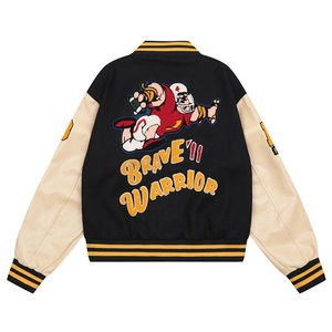 Venta al por mayor de chaqueta de talla grande para hombre para la venta al aire libre de cuello alto chaqueta de letras para hombre - Product Image 2