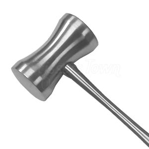 Mazo quirúrgico convexo de acero inoxidable con mango resistente para aplicaciones de hueso ortopédico y ENT - Product Image 6