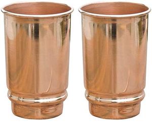 Verres à vin en cuivre pur fini naturel ensemble de 2 avec une forme unique pour les repas haut de gamme et l'utilisation de boissons - Product Image 6