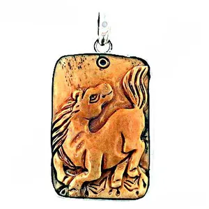 Hand-Carved Natural Stone Horse Pendant Necklace-Fine Gift <b>Jewelry</b> - Product Image 2