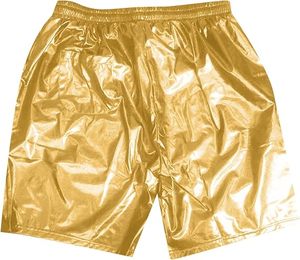 กางเกงขาสั้นออกกำลังกายเอวสูงของผู้ชายกางเกงขาสั้นผ้าโพลีเอสเตอร์ระบายอากาศยาวถึงเข่ากางเกงขาสั้นสีทึบแบบผูกเชือก - Product Image 1