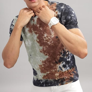 Unisex Cotton/<b>Bamboo</b> 300g Eco-Friendly Sporty Oversized Long Woven T-shirt with <b>Yarn</b> Dyed Blank Design - Product Image 2