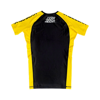 Rashguard MMA unisexe léger et respirant en Spandex/Polyester, pré-rétréci, écologique, antibactérien, UPF50, séchage rapide, manches courtes