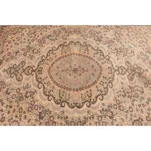 Vintage 6.5x9.4 ft Rug, Large Turkish Rug, <b>Brown</b> Red Southwestern <b>Wool</b> Rug - Product Image 3