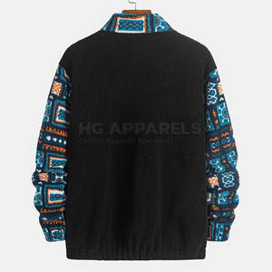 High Quality <b>Men's</b> <b>Sherpa</b> Wool Winter <b>Jacket</b> with Front Logo Comfortable Fit Clean Look Warm Layer Windproof & Eco-Friendly - Product Image 2