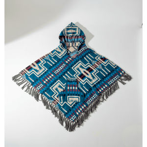 Ponchos à Capuche Géométriques en Gros, Châles Artisanaux à Motifs – Fabricant et Exportateur - Product Image 3