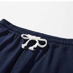 Pantalones cortos de algodón 100% Jogger para hombre con logotipo personalizado, fabricante de fábrica, precio barato, pantalones cortos de gimnasio transpirables de felpa, pantalones cortos de algodón - Product Image 5