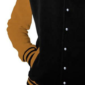 Chaquetas de béisbol para hombre de buena calidad con mangas de cuero chaqueta de béisbol universitaria acolchada a prueba de viento para hombre - Product Image 4