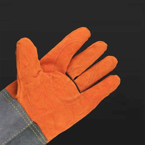 Gants en cuir anti-brûlure résistants aux hautes températures résistant à l'usure Pakistan gants de protection à usage extérieur plaine de haute qualité - Product Image 6