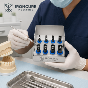 Juego Profesional de 8 Piezas de Brocas para Implantes Dentales de 3mm a 10mm con Soporte Metálico de Almacenamiento - Product Image 4