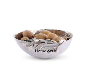 Le plus nouveau bol de service de nourriture en aluminium de conception avec le bol de fruits de couleur argentée de qualité supérieure pour l'usage à la maison d'hôtel - Product Image 1