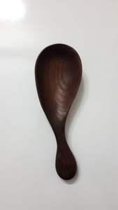 Ensemble de couverts en bois écologiques élégants, cuillère en bois de manguier artisanale avec détails en acier miroir, entièrement poli et peint - Product Image 5