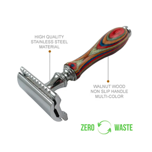 Rasoir de sécurité réglable extra robuste pour hommes, outil de rasage classique multicolore avec nouvelle technologie ANAAIF - Product Image 6