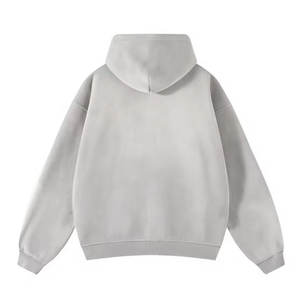 Sudaderas con capucha para hombre Lavado ácido Color sólido liso en blanco Tallas grandes Peso pesado 100% básicos algodón mezclado 2025 Lavado ácido Sudaderas con capucha para hombres - Product Image 2
