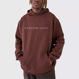 <b>Thick</b> 465+ GSM Heavyweight Oversized <b>Hoodie</b> <b>for</b> <b>Men</b> | Custom Logo Drop Shoulder Fleece Sweatshirt & <b>Hoodie</b> 100% Cotton Winter - Product Image 1