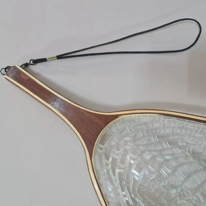 Red de Aterrizaje para Pesca con Mosca al Aire Libre, Red de Trucha, Marco de Madera con Red de Goma Fundida a Mano, Red de Pesca para Aterrizaje de Thor - Product Image 1